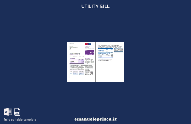 stile verificato Pagine delle bollette delle utenze Npower del Regno Unito, mode